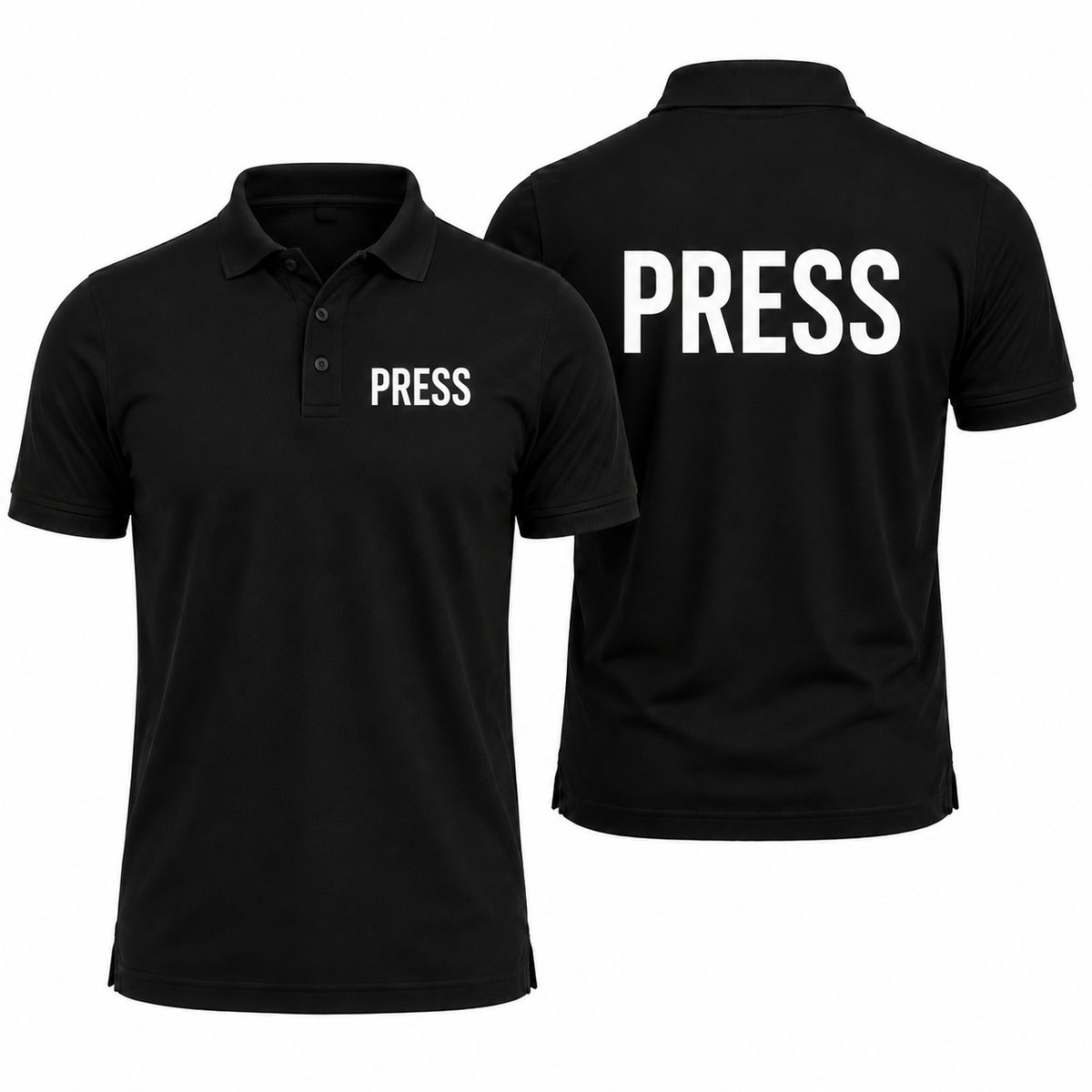 Polo met Press opdruk - 100% katoen - 180 g/m² - Maat XL