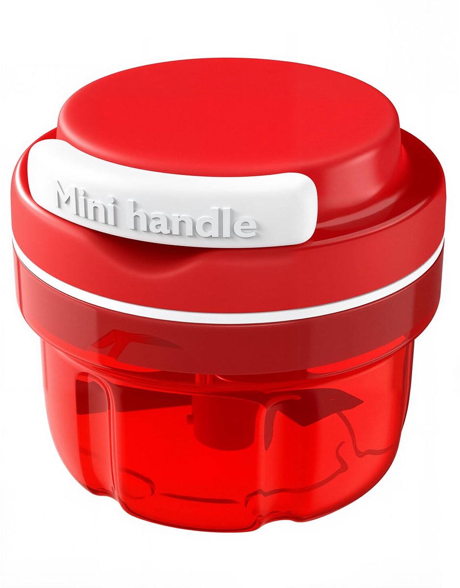 Handmatige Groente- en Zwiebelhacker met Touwtrekmechanisme – 300ML