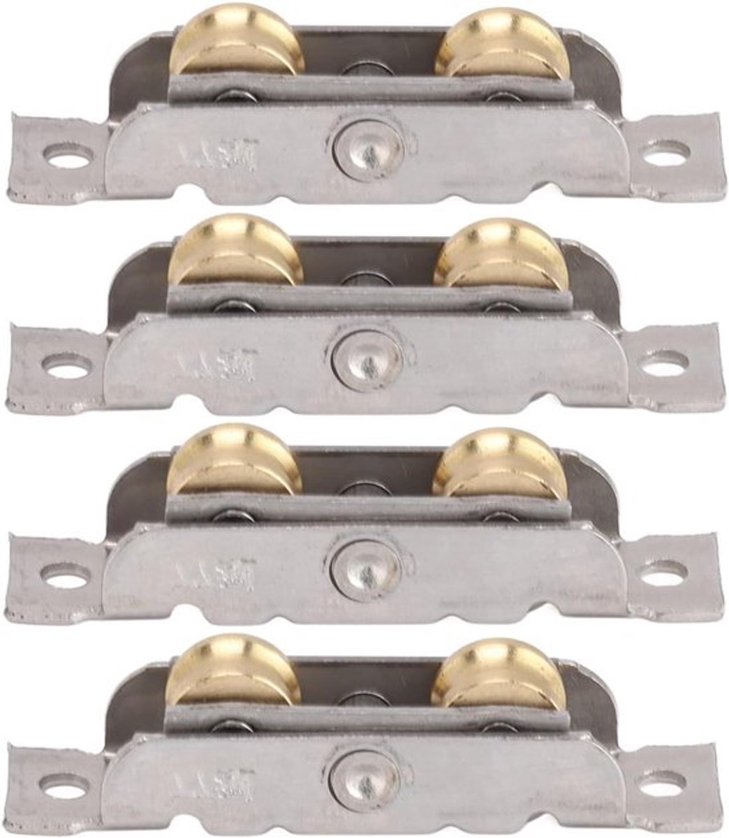 Schuifdeur Rollers voor Patio Deur - Set van 4 Zware Rollers met RVS koperen kogellager