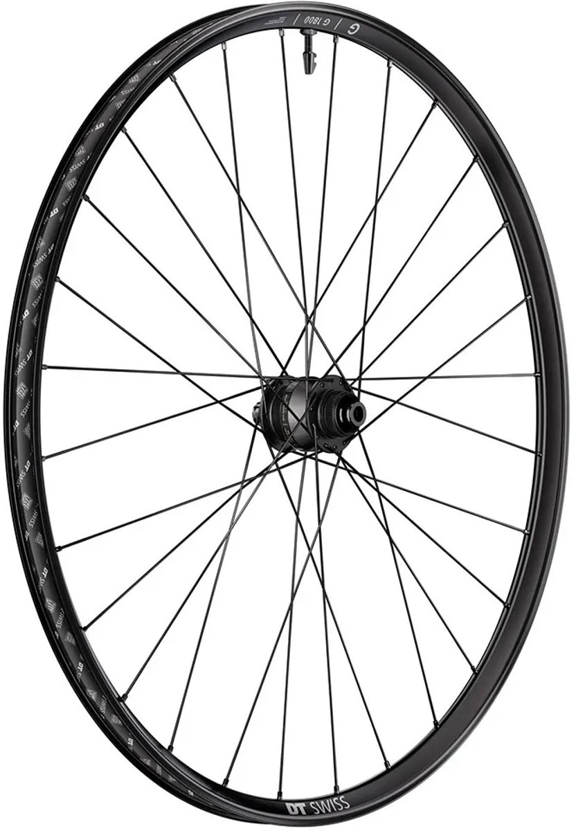 Dt Swiss G 1800 Classic Dynamo Cl Disc Tubeless Gravel Voorwiel Zilver 12 x 100 mm