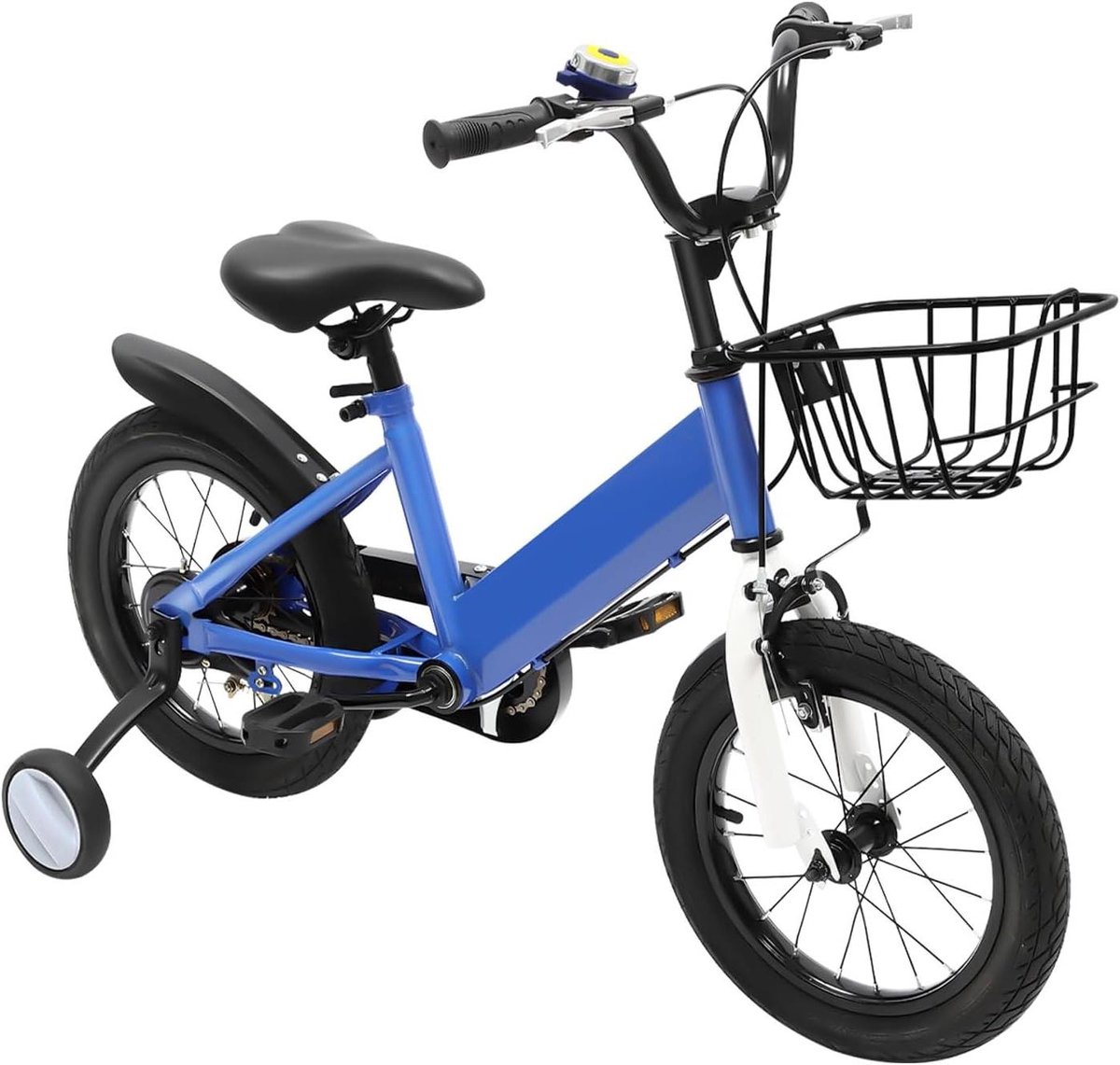 Kinderfiets 14 inch sfiets sfiets Leren Fietsen In Hoogte Verstelbaar 104x75 cm Blauw