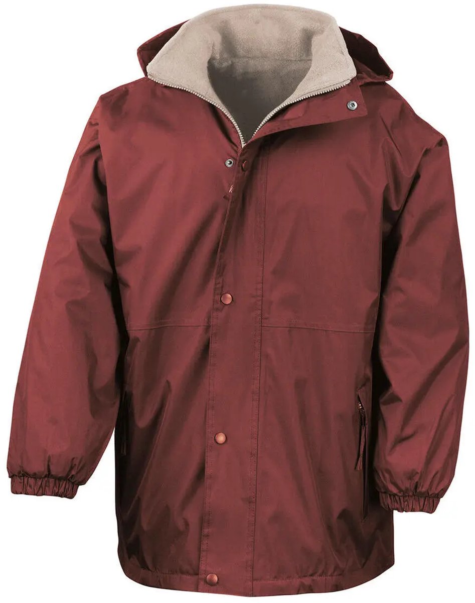 Result Reversible Stormdri 4000 Jacket RT160A - Burgundy/Camel - XL