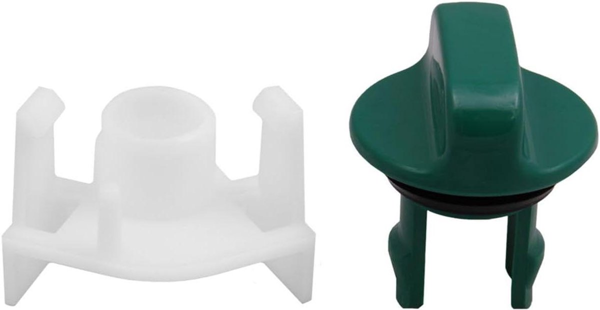 Toilet Onderdeel - Schuifknop Toilet - Sanitair Onderhoud - Origineel Onderdeel - 1 Stuk - Groen
