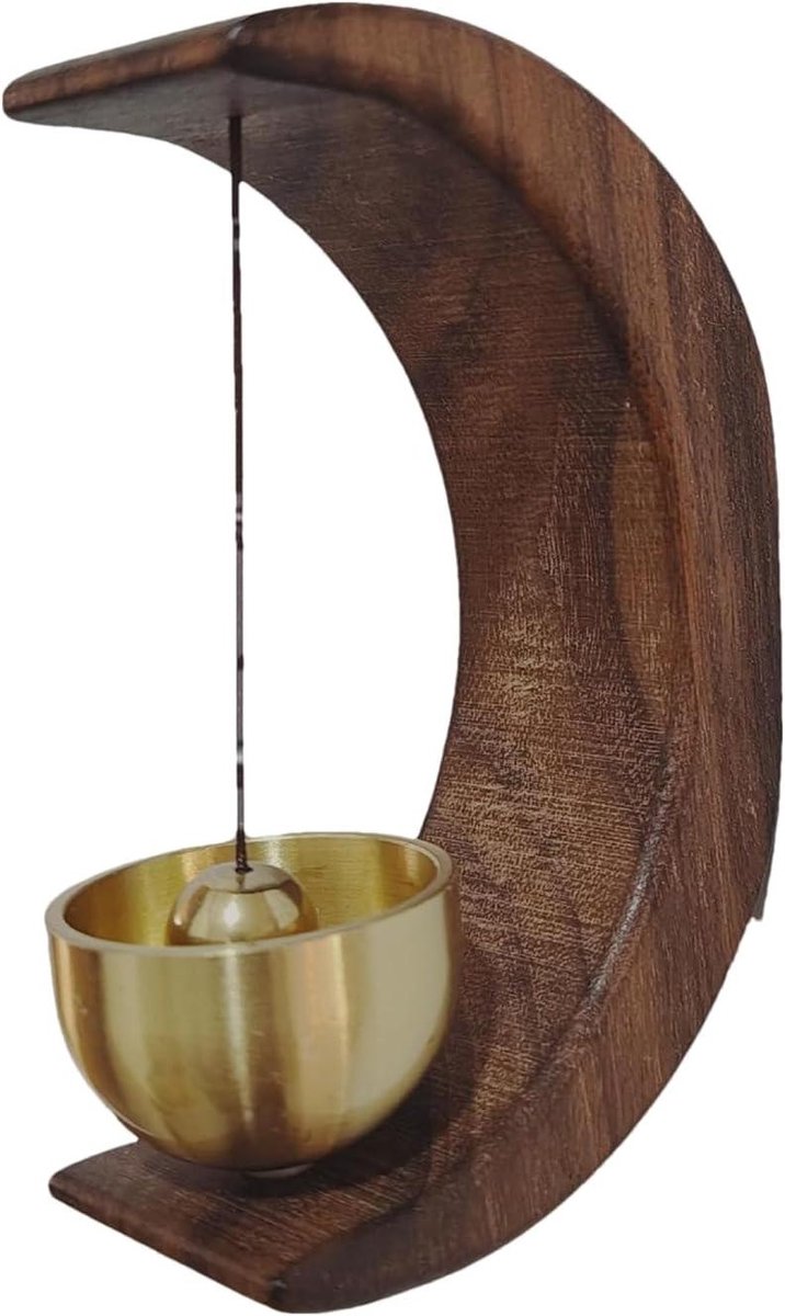 Deurbel Messing Chime - Winkelier Bel - Instap Melding - Magnetische Bevestiging - 95 x 65 x 22 cm - Meerkleurig