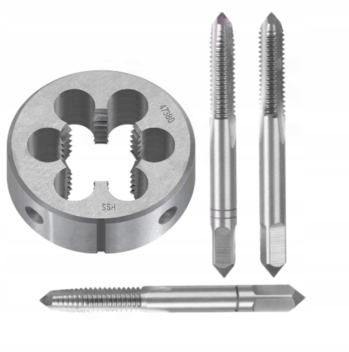 Set M24x3.00mm: 3 Tappen & 1 Schroefdraadsnijring