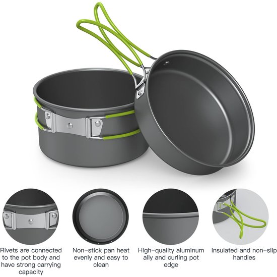 Omgoods - Camping Pannen Set voor 2-3 Personen — afbeelding 4
