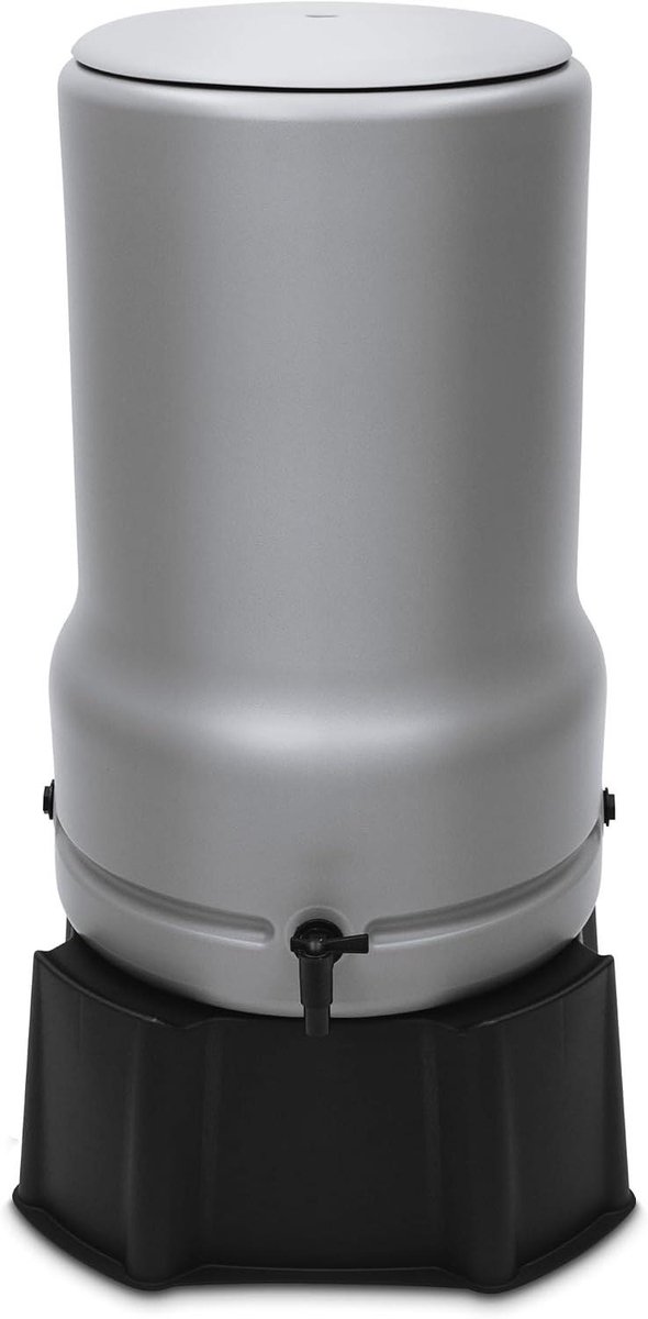 Regenton - Waterton regenwater - Tuin besproeien - Inclusief standaard kraan - 110 liter inhoud - Grijs