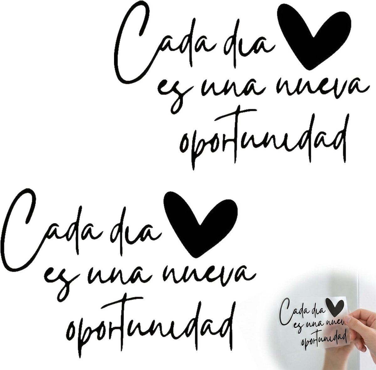 Omgoods - Set van 2 Spaanse Motiveringsstickers voor Spiegels