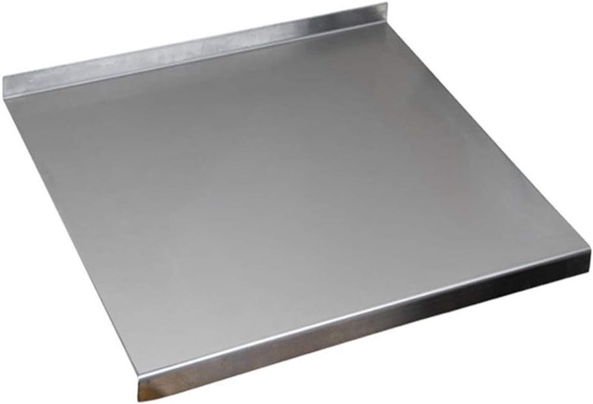Werkblad Saver - Snijplank RVS - Deeg Kneden - Antibacterieel Oppervlak - 500x500mm - Zilver