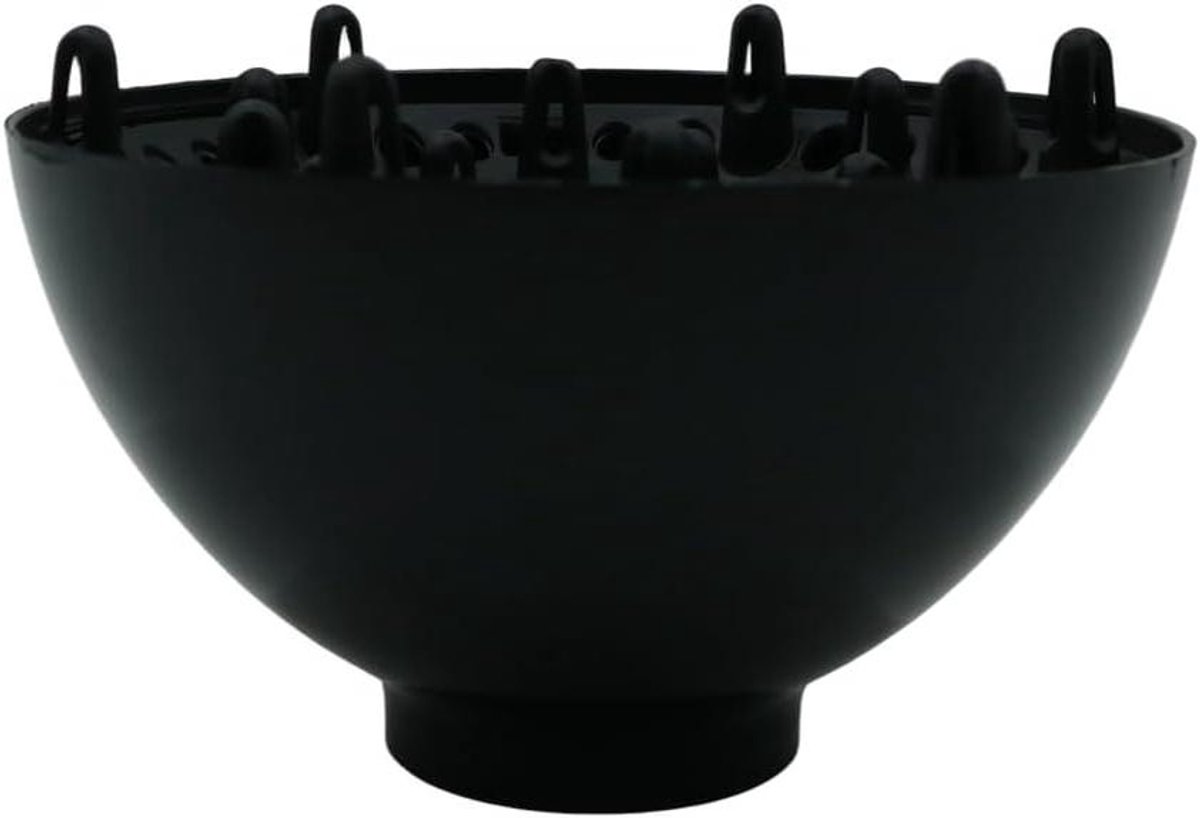 Haardroger Diffuser - Föhn Opzetstuk - Krullen Creëren - Universele Pasvorm - 42-45 cm - Zwart