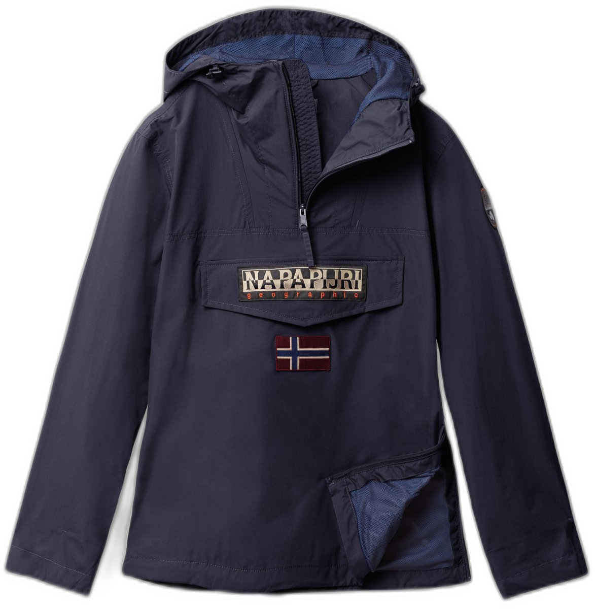 Waterdichte jas met capuchon Napapijri Rainforest Blauw