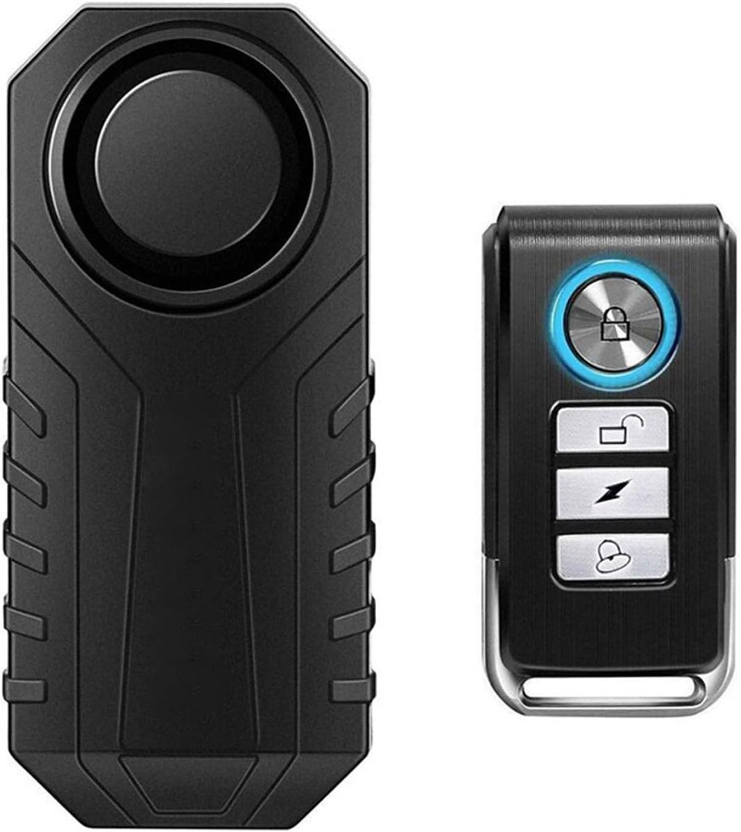 Fatbike alarm - Zwart - Waterdicht PC-materiaal - Draadloos Bewegingssensor Alarm met Afstandsbediening - Voor Fiets en Voertuigen