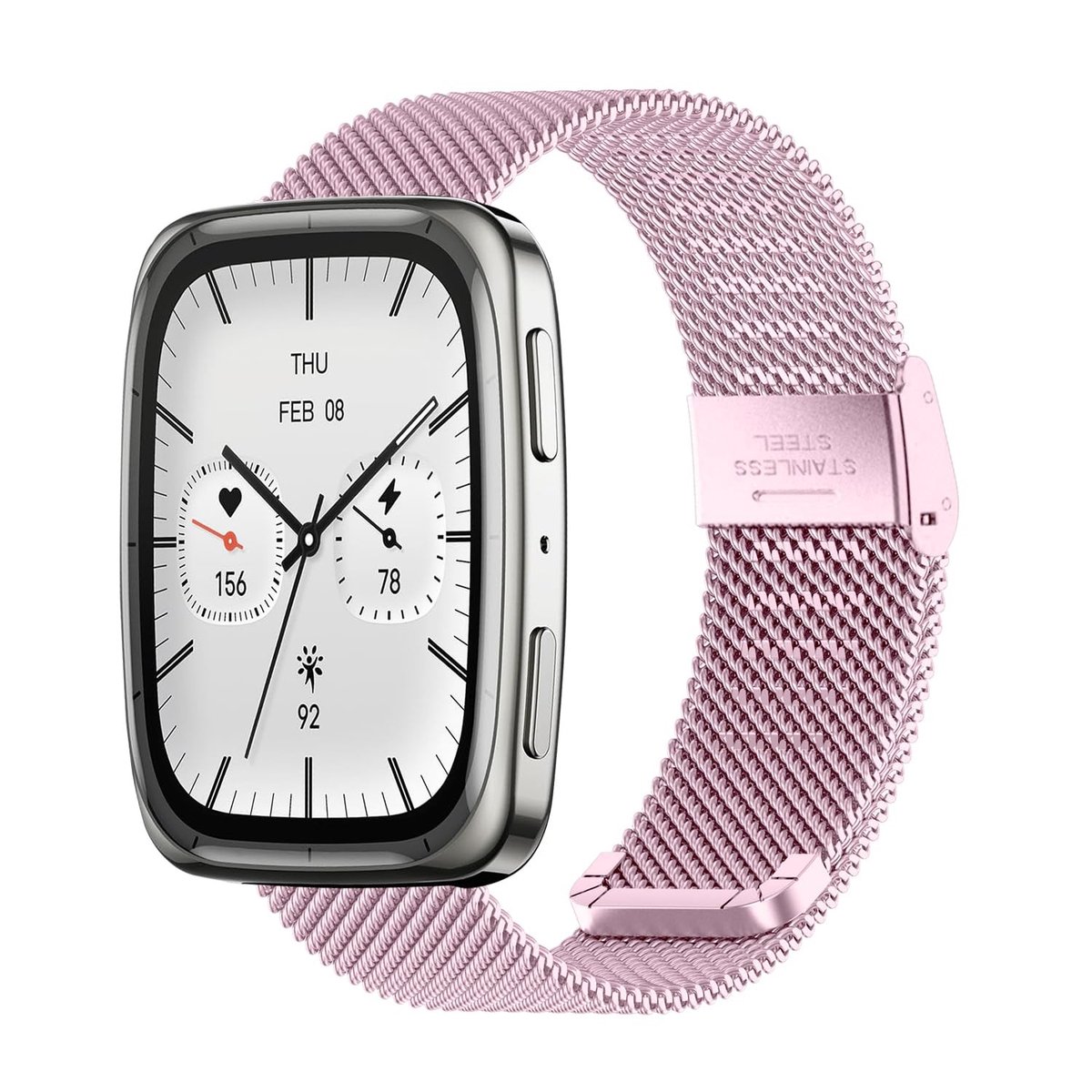 Omgoods - Verstelbare RVS Horlogeband voor Smartwatch