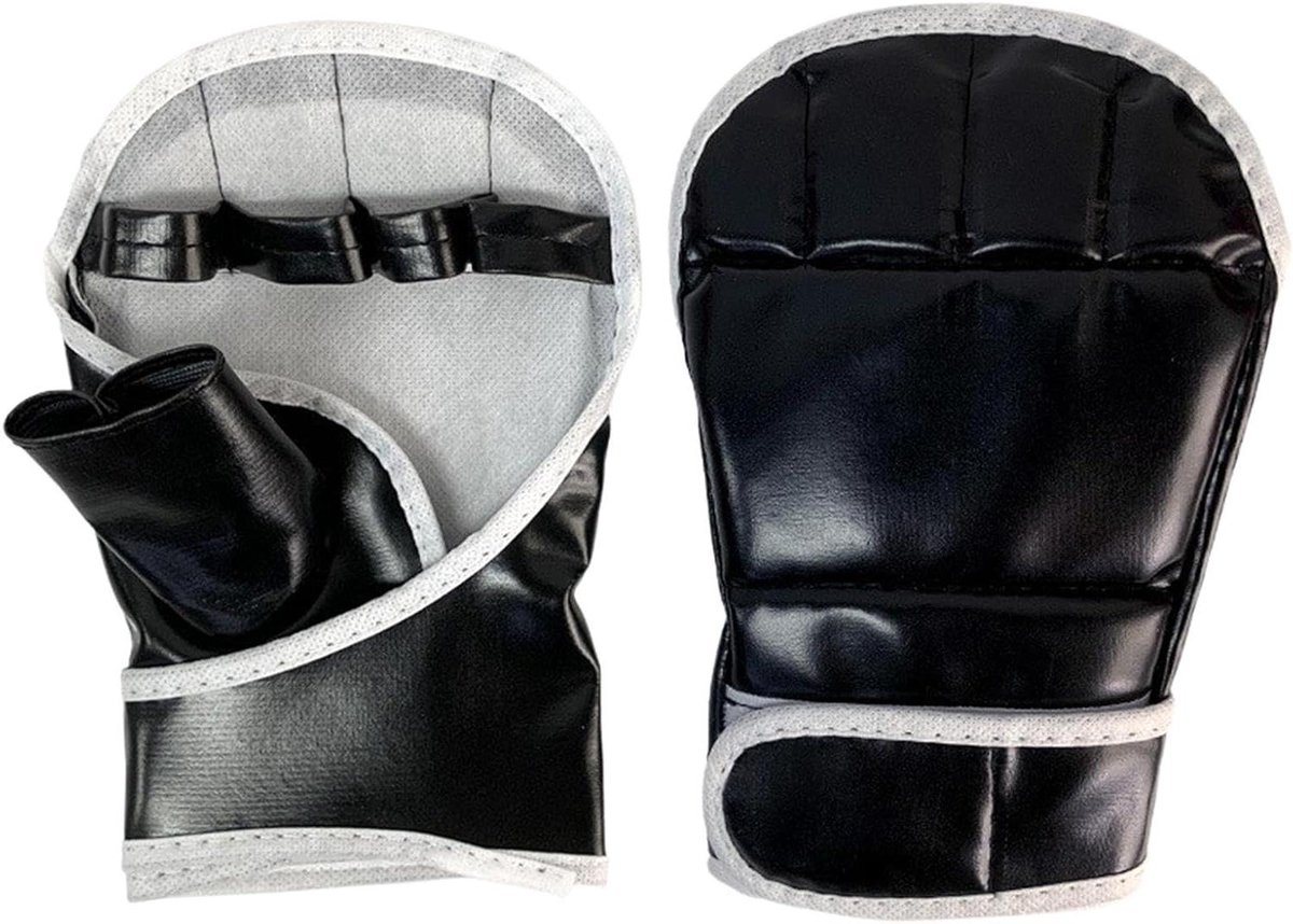 Halve Vinger Handschoenen - Sparring Handschoenen - Kickboksen Training - Open Palm Ontwerp - 20.5 x 14 cm - Meerkleurig