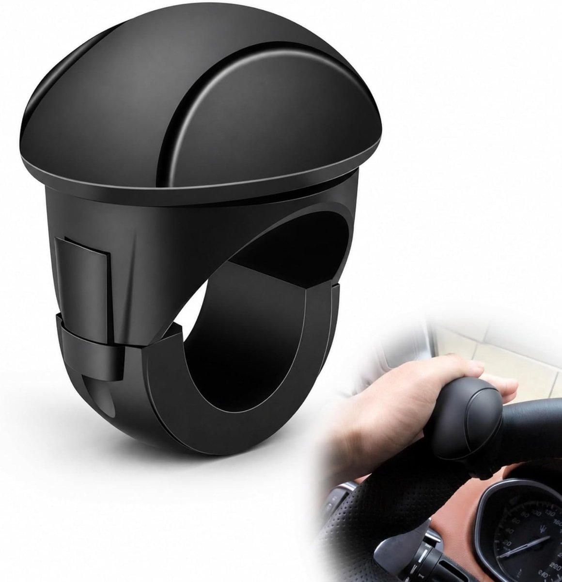 Stuurknop spinner voor auto, vrachtwagen, tractor en heftruck - Stuurhulp en draaiknop in zwart voor betere controle en comfort