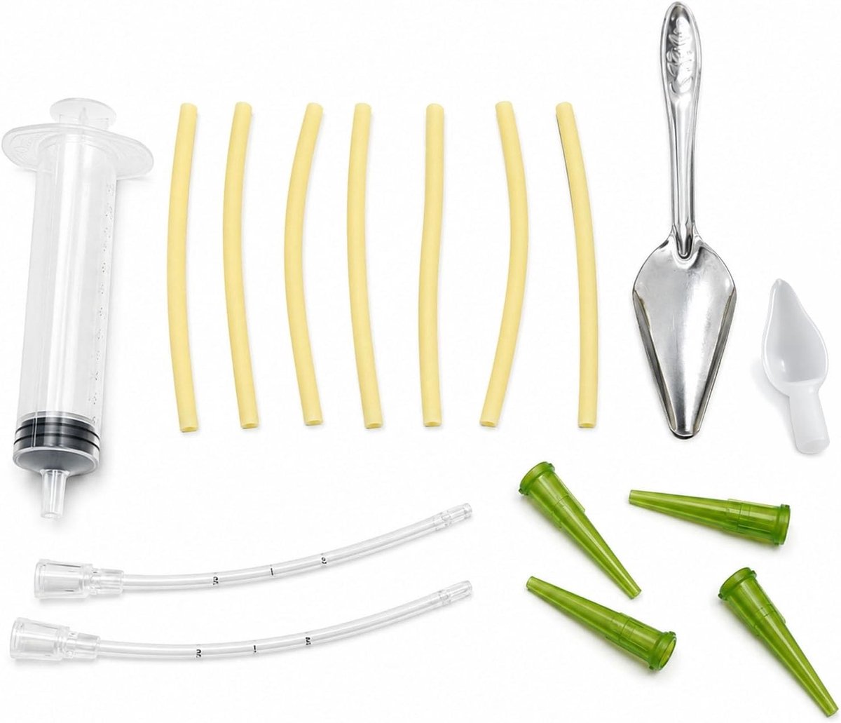 Handmatig voedergereedschap voor vogels - 15 stuks voerslangen, 10 ml spuit, ideaal voor papegaaien, duiven en medicijn toediening