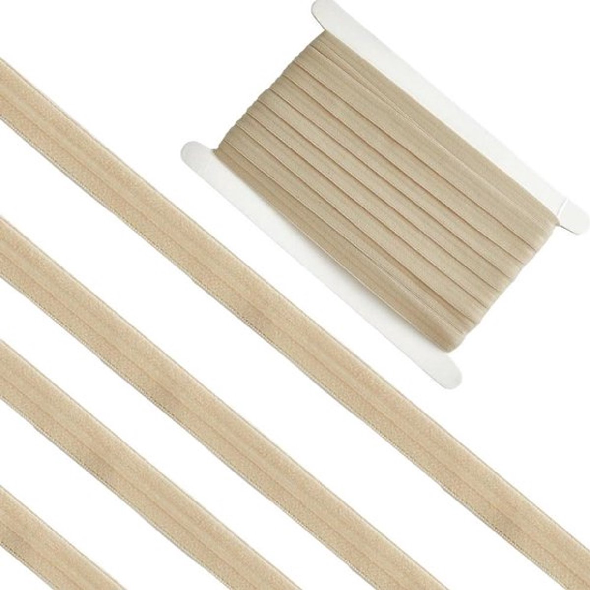 Elastische tape - DIY - Antislip - Siliconen - DIY knutselen - Beha accessoires - Siliconen elastische tape 9,1 meter x 15 mm met 5 mm rekband, webbing riem voor ondergoed, beha, hoofdband.
