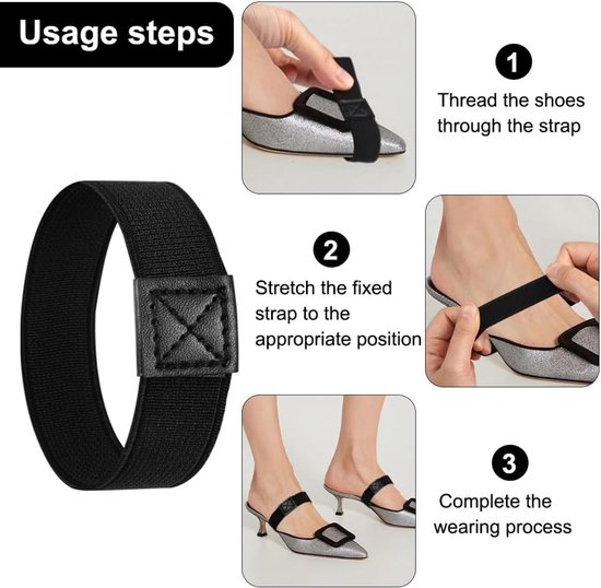 8 Stuks Elastische Fixatiebanden voor Schoenen, Ideaal voor Voetbalschoenen, Sportschoenen en Hakken, Antislip en Duurzaam — afbeelding 4