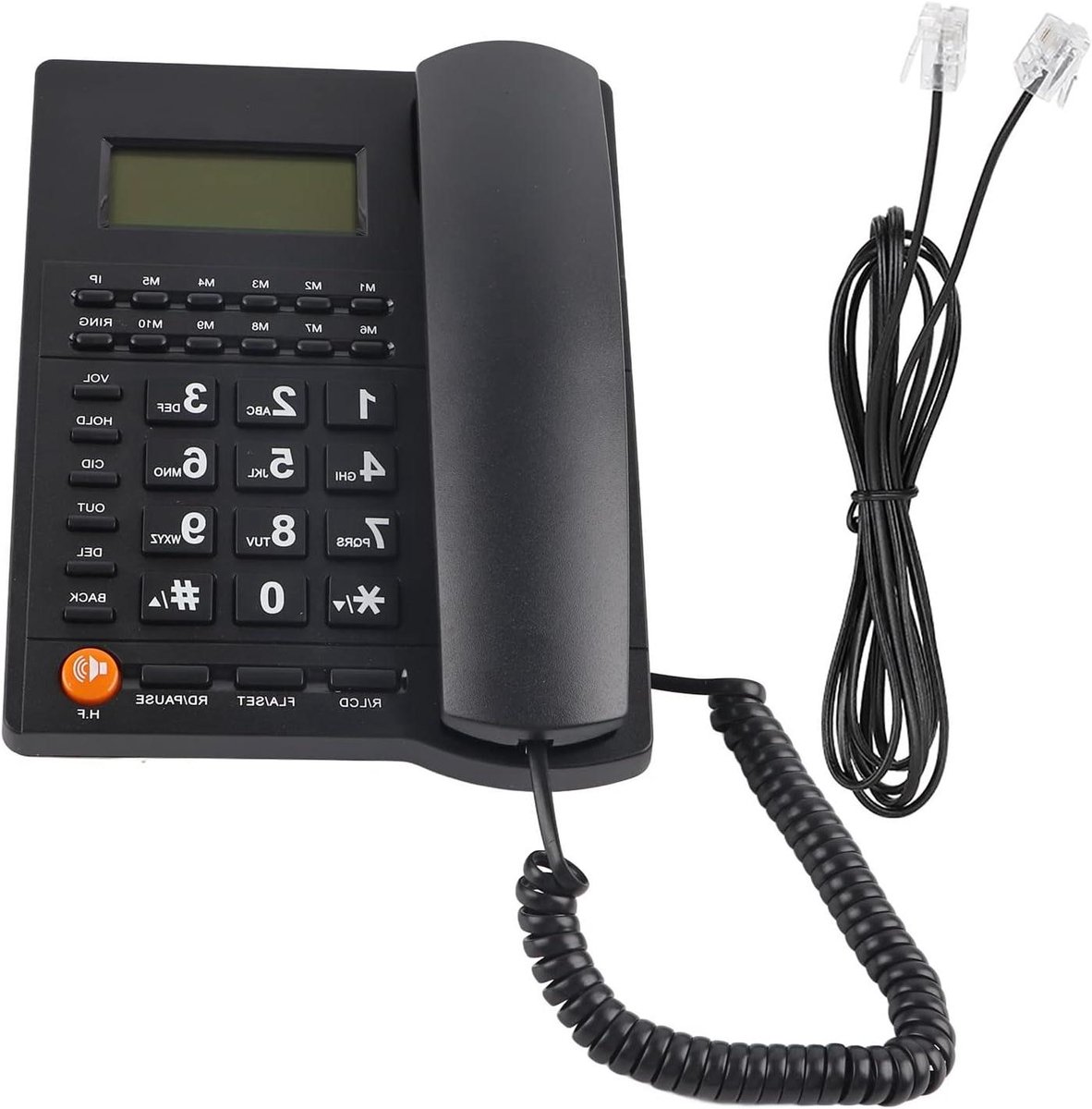 Vaste Telefoon - Telefoon met Snoer - Thuiskantoor Gebruik - Nummerherkenning - Niet gespecificeerd - Zwart