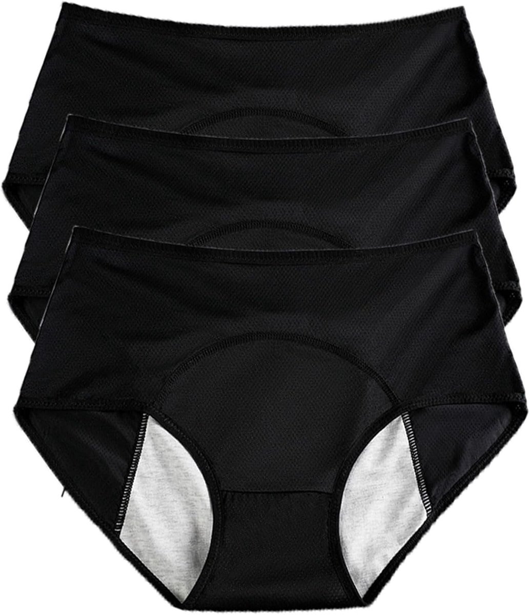 Comfortabele 3-delige Damesondergoed Set - Wasbaar, Ademend en Waterdicht - Maat G 3XL