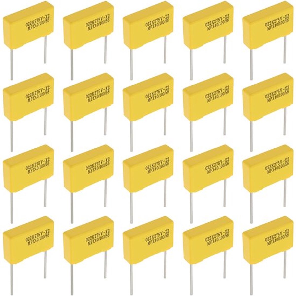 20 Stuks Veiligheid Condensatoren 0.022µF 275V voor Elektrische Toepassingen