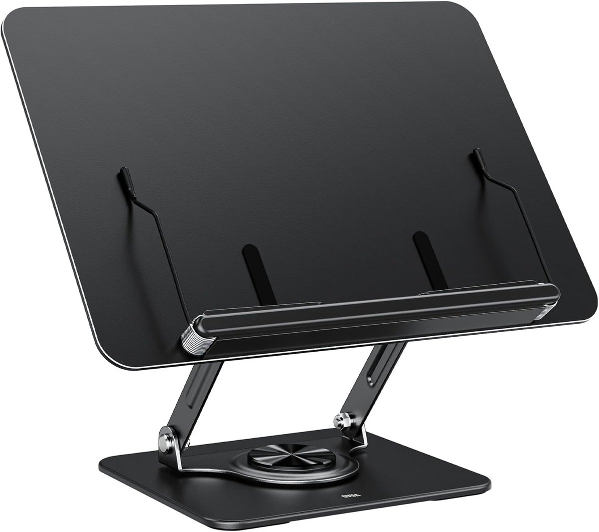 Boekenstandaard - Boekhouder Lezen - Handsfree Lezen - 360 Graden Draaibaar - 24 x 34 x 5.5 cm - Zwart