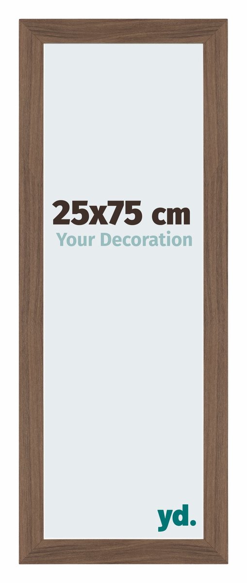 Your Decoration - Fotolijst 25x75 cm - MDF - Walnoot Donker - Mura