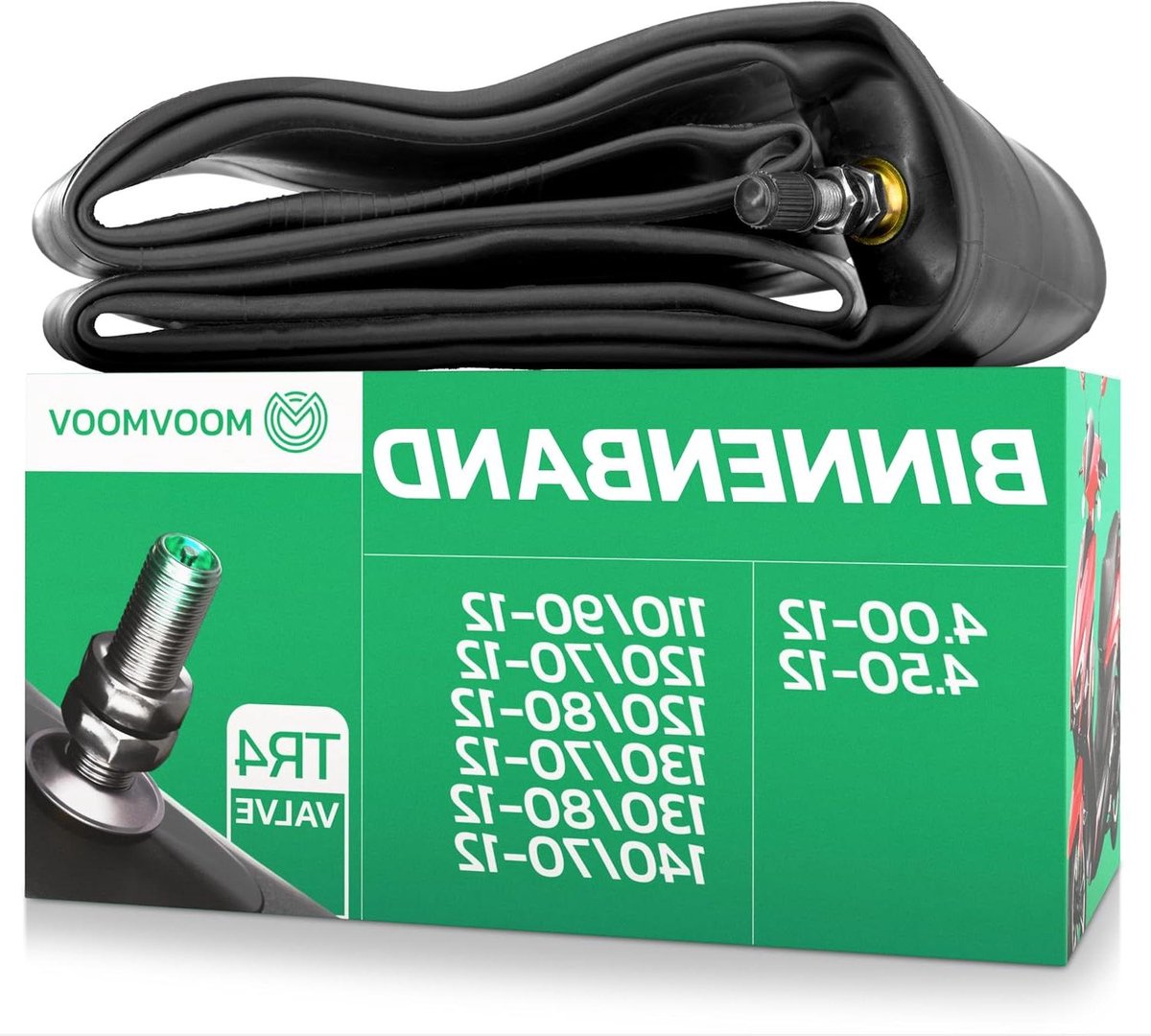 Binnenband Scooter - Scooterband Binnen - Stadsverkeer - Butylrubber - 12 inch - Zwart