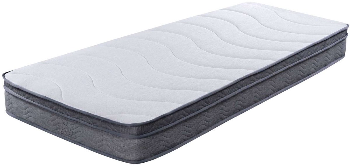seven Carbon Spuhl Hybrid matras - 20 cm - Anti-Allergie Wit