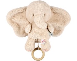 Nattou FanFan Muziekknuffel Olifant - 25 cm - Zachte Knuffel met Muziek - Baby Cadeau - Zand