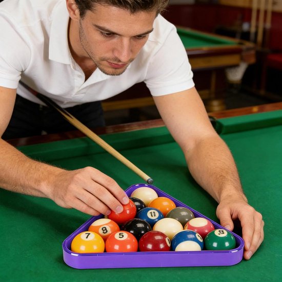 Snooker Balrekken - Biljart Frame - Bal Spel Opzetten - Slagvast Ontwerp - 4 Stuks - Meerkleurig — afbeelding 3