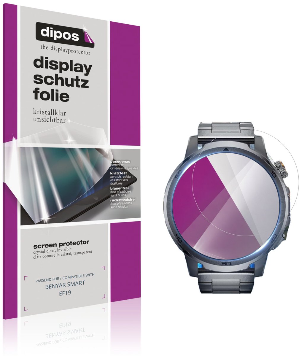 dipos – 6x Beschermfolie geschikt voor BENYAR SMART EF19 | Krasbestendige & heldere Screenprotector Ultra-Thin