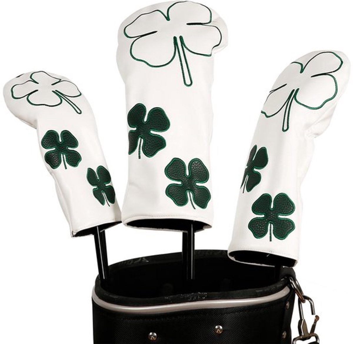 Clubhoofdomslagen Set - Premium PU-leer - Pluche Voering - Waterdicht - Stijlvol Ontwerp - Geschikt voor Mannen/Vrouwen - Headcovers