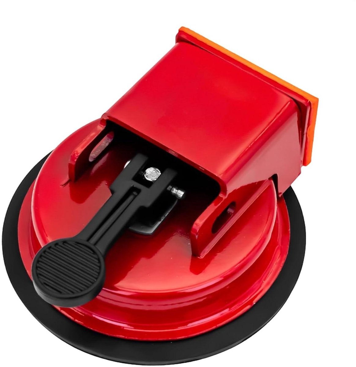 Vloergereedschap Zuignap - Grijper Planklegger - Vloeren Leggen Repareren - Gelijkmatige Krachtverdeling - 12 cm Diameter - Zwart