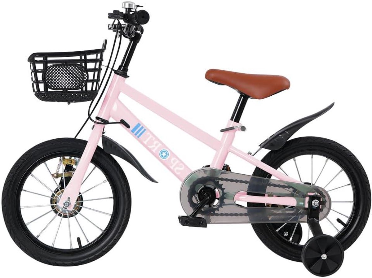 Kinderfiets Loopfiets Veilig Leren Stalen Frame 12 tot 16 inch Roze