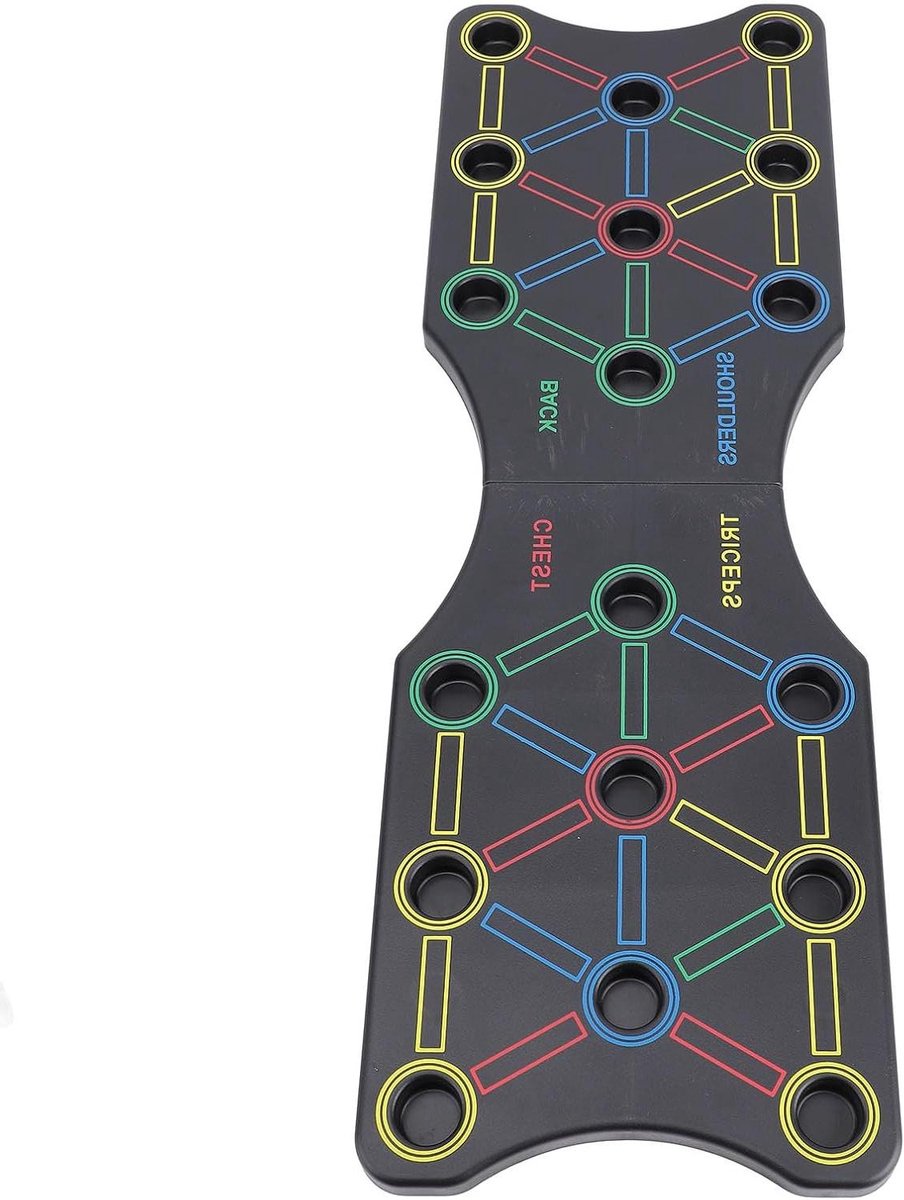 Opvouwbaar Push Up Board - Oefenrek - Kracht Training - Veelzijdige Spier Richting - Compact Ontwerp - Zwart