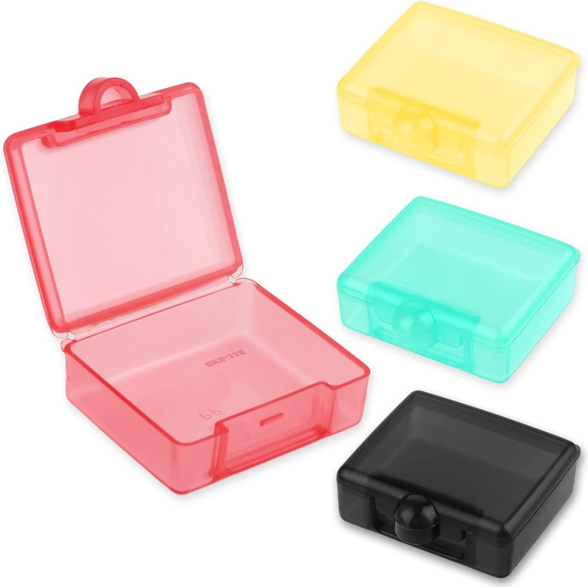 Mini Pillendoosje 4-Pack - Schattige Reis Medicijncontainer voor Vitaminen en Outdoor Activiteiten, Perfect voor Camping en Reizen