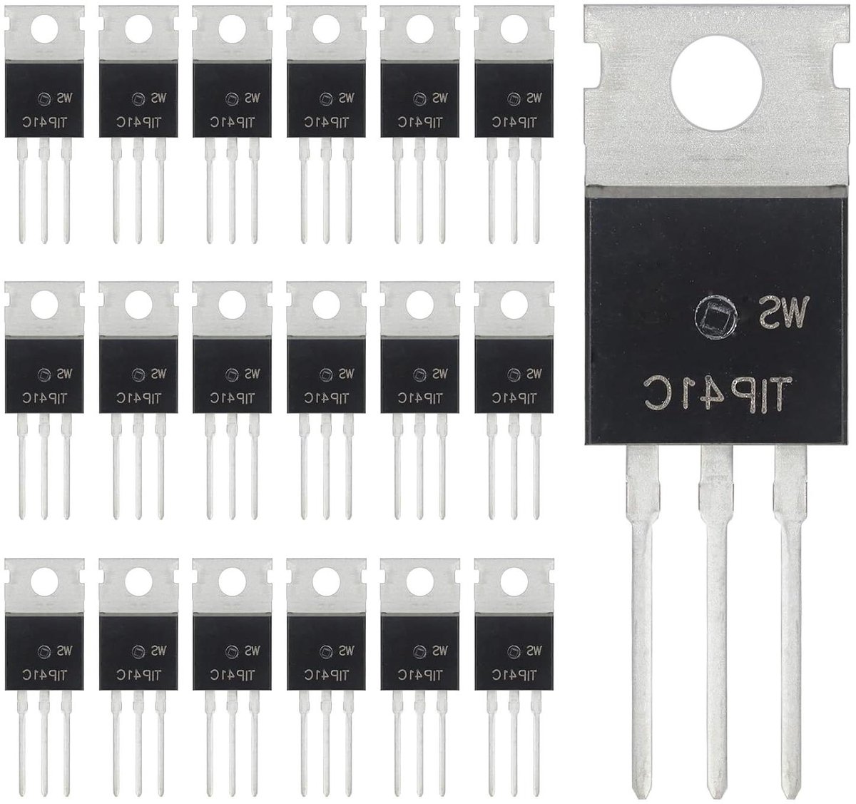 NPN Transistor - Vermogenstransistor Darlington - Elektronische Experimenten - Hoge Schakelfrequentie - 100V 6A - Niet van toepassing