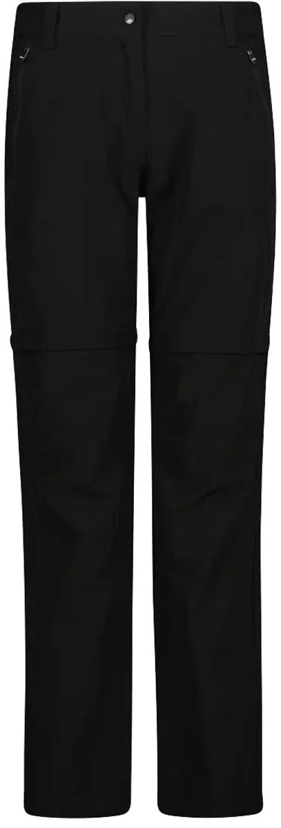 Vrouwelijke Stretch Wandeling Broek met Rits CMP Zwart