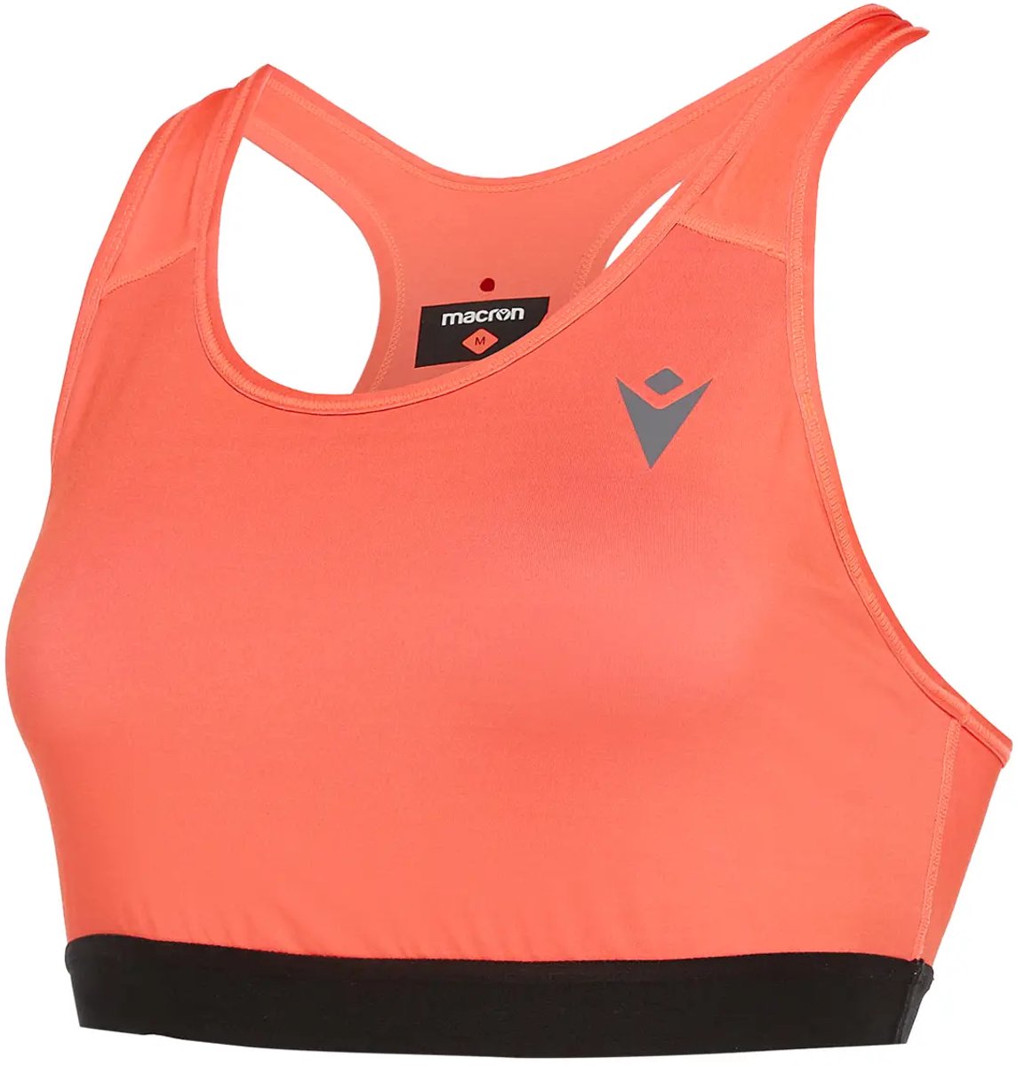 Macron Tank topDamestje beha Macron Running beatrix fluorescerend oranje/zwart