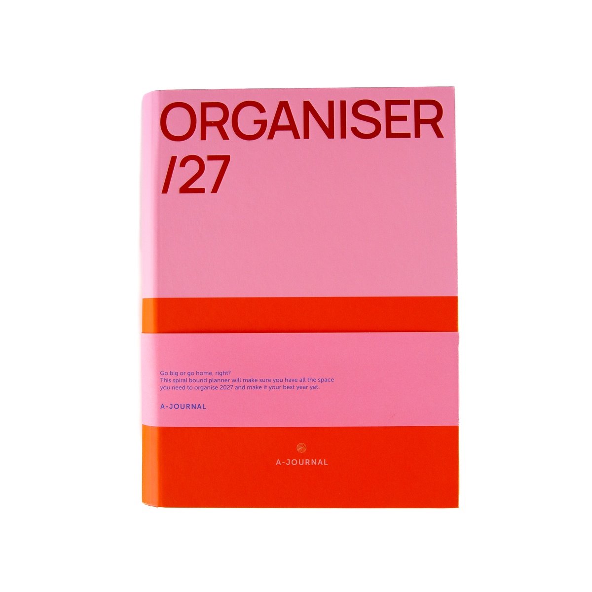 A-Journal Agenda Spiraal - Organiser 2027 - Roze Rood