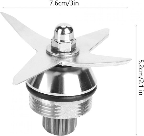 Vervangende Blender Mes, 4-Blad Extractor Mes voor Blender, Geschikt voor Diverse Modellen en Blender Onderdelen — afbeelding 5