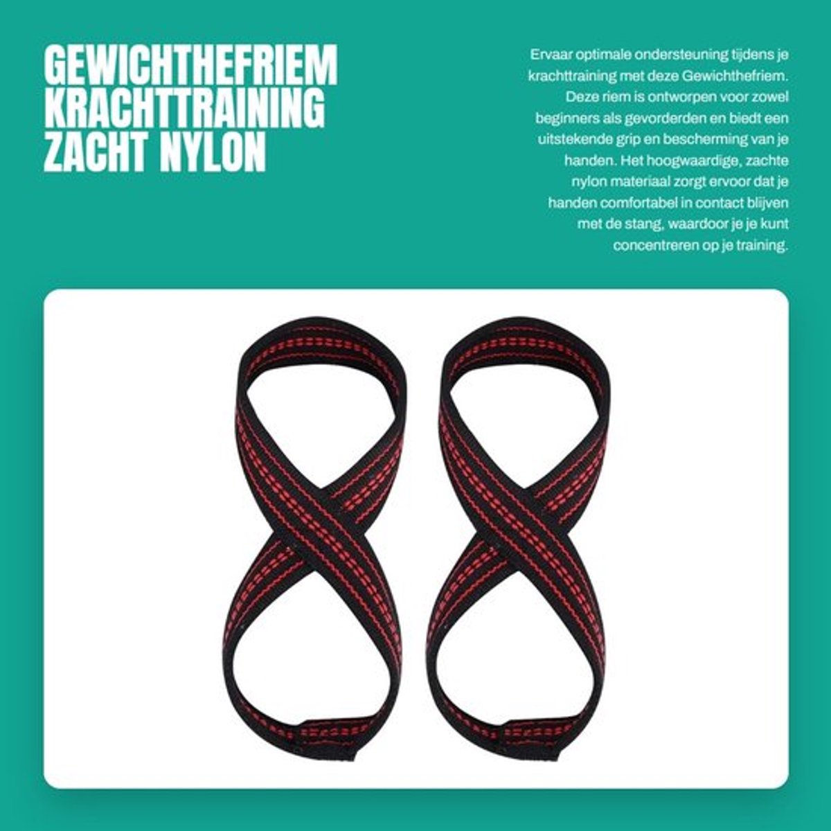 Gewichthefriem - 2 Stuks - Zacht Nylon - Beschermhulzen - Duurzaam - Slijtvast - Verstelbaar S/M - Polsband