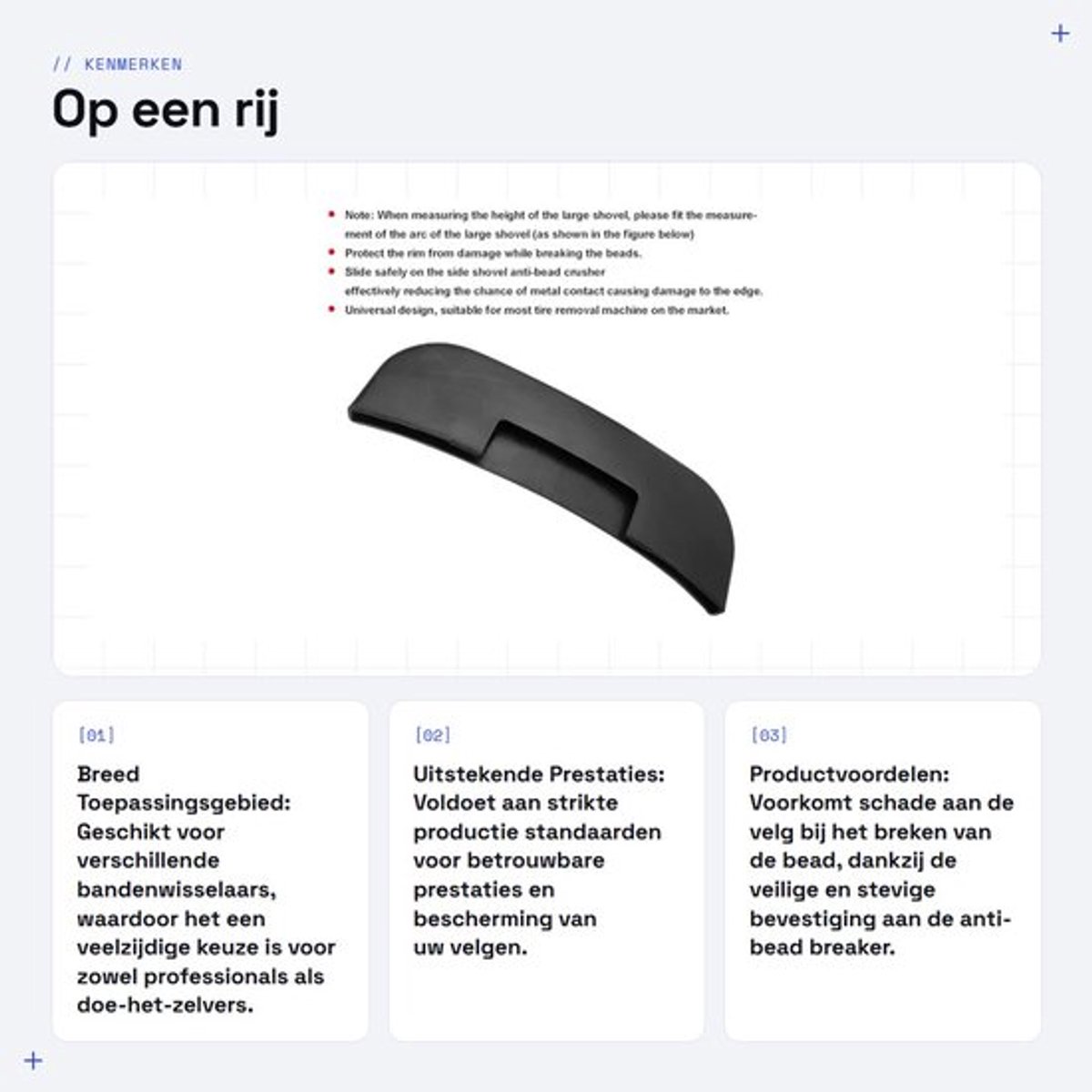 Bandenlepel Ergonomisch Ontwerp - Bandenaccessoires - Universele Geschiktheid - Bescherming Velgen - Professionele Kwaliteit - Eenvoudig in Gebruik - Bandenwisselaar