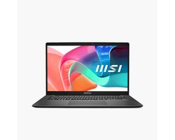 MSI Modern 14 F1MG-869NL Intel Core 5 120U Laptop 35,6 cm (14") Full HD 8 GB DDR4-SDRAM 512 GB SSD Wi-Fi 6E (802.11ax) Windows 11 Home Grijs