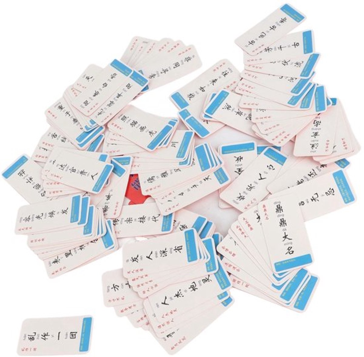Flashcards voor Chinees en Pinyin - Duurzaam Karton - Educatief Spel - Voor Kinderen 4-8 Jaar - Verbeter Woordenschat - Ouder-Kind Activiteit - Leerkaarten