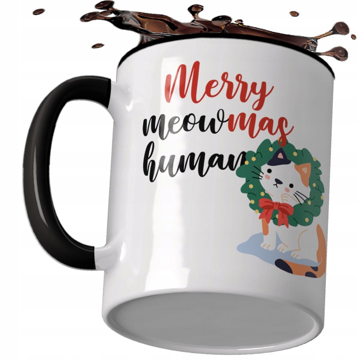 Kerstmok "Kattenmama" - Leuke Mok met Kattenprint, Perfect Cadeau