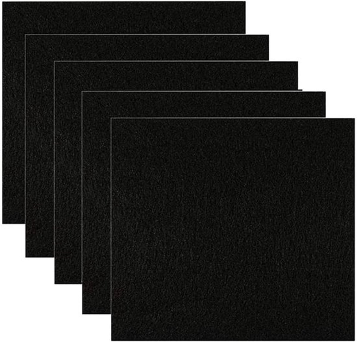 Filter Vervangingsfilter - Actieve Koolfilter - Kattenbakfilter - Geurcontrole - 16 x 16 cm - 5 Stuks - Kattentoiletfilter