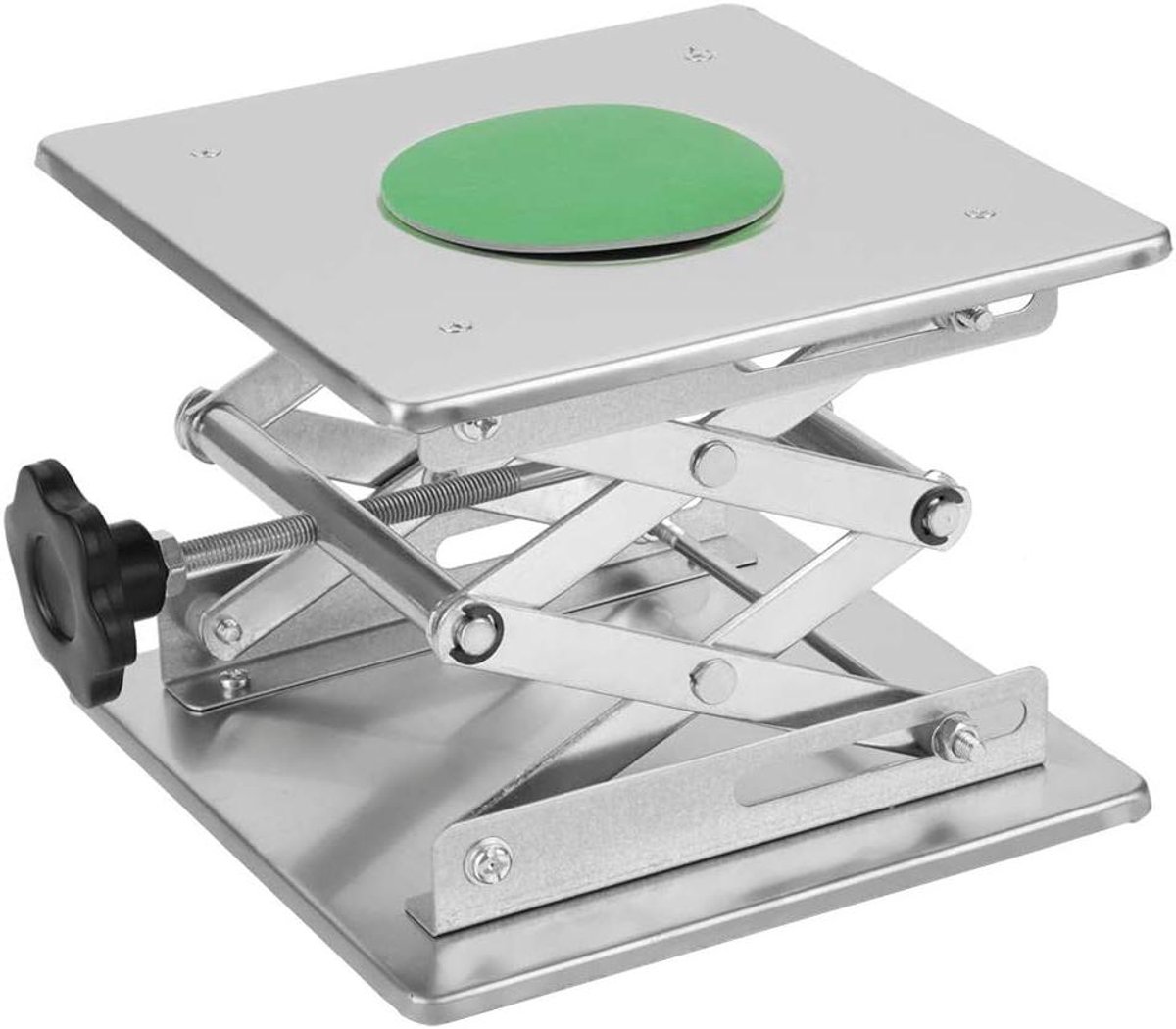 Laboratorium Hefplatform - Hefbrug Experiment - Experimenten Ondersteunen - Roestvrij Staal - 200 x 200 x 280 mm - Zilver