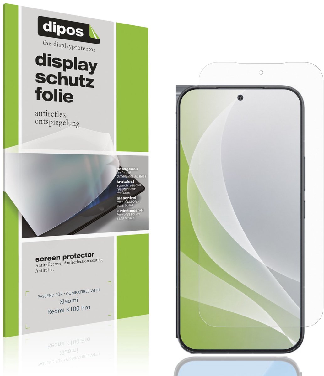 dipos – 4x Matte Beschermfolie geschikt voor Xiaomi Redmi K100 Pro | Krasbestendige & antireflecterende Screenprotector Ultra-Thin